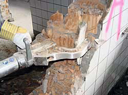 Abbruch K&uuml;hlhaus (Ersch&uuml;tterungsfrei) Wandst&auml;rke 30cm