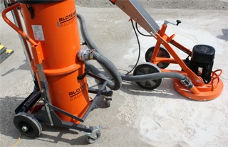 Betonschleifger&auml;rt mit Staubabsaugung