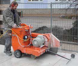 Bodenschnitt 20cm bis 30cm tief